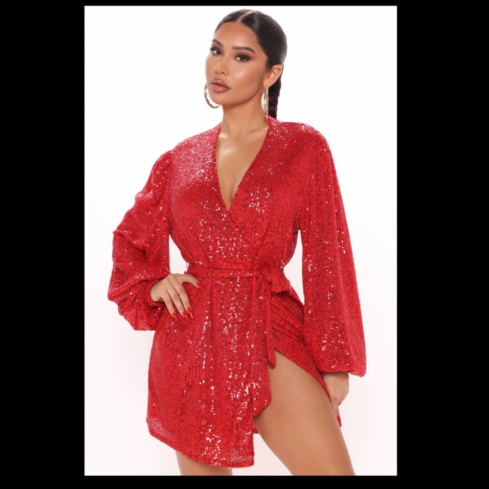 Sequin Mini Dress 🌹